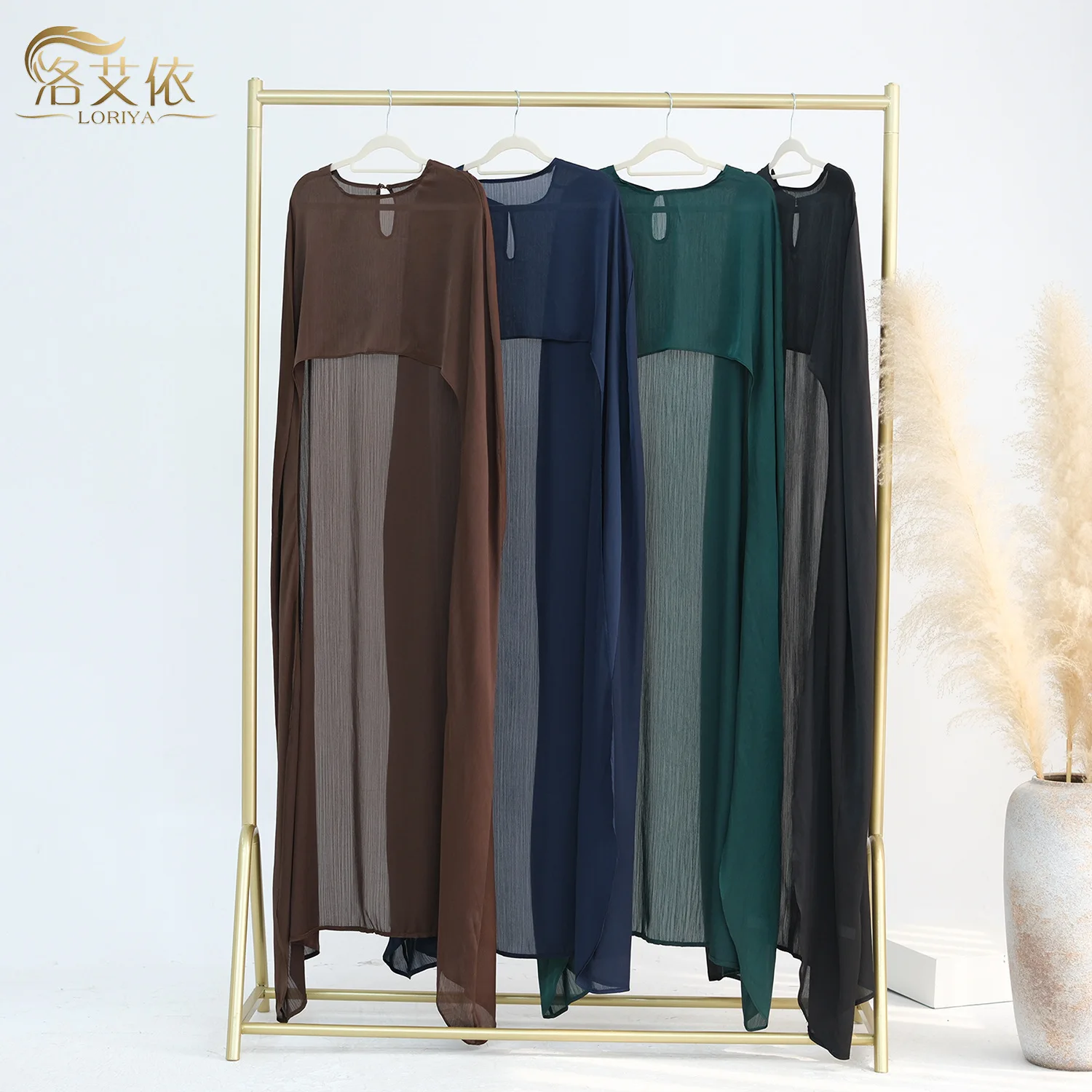 

TikTok e-commerce Dubai Turkish fashion shawl robe LR920