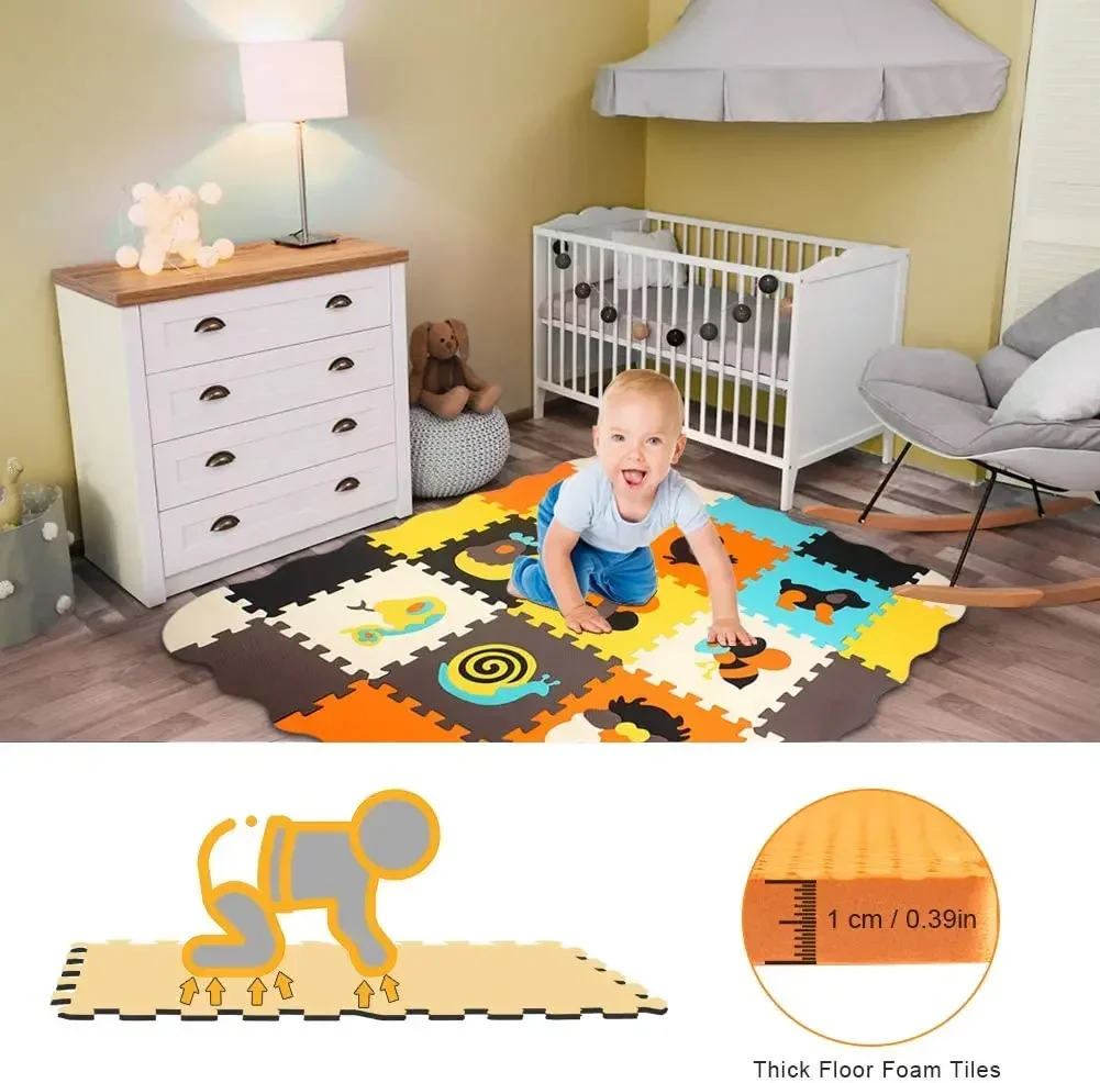 Animal Pattern Baby Play Mat Puzzle Toys For Kids Children EVA Foam Yoga Crawling Mats Floor Tapete Room Decor Baby Child Gifts