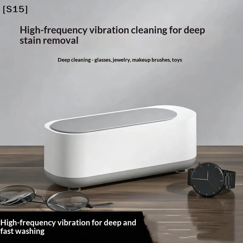 〔S15〕Ultrasonic Cleaning Machine Vibration Wash Cleaner Jewelry Glasses Cleaner Watch Cleaning Makeup Brush Cleaning Tool[S15]