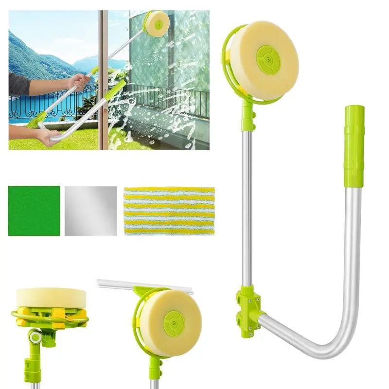 【CUSTOMER FAVORITE】Telescopic Window Cleaning Tool Set With Smart Angle Adjust