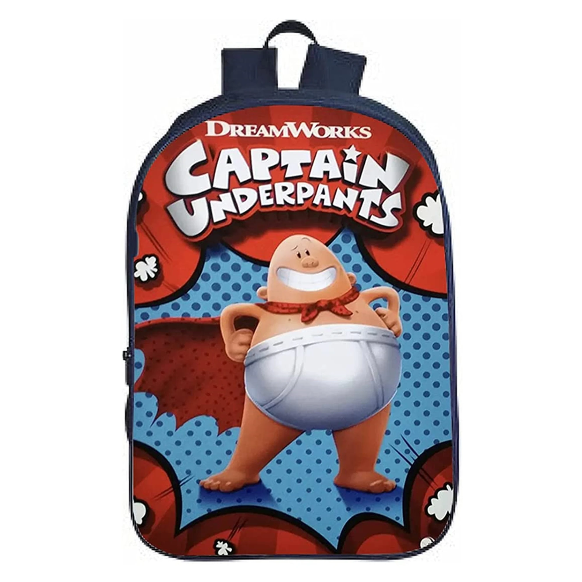 Captain Underpants Cartoon Backpack Boy Girl Lightweight Book Bag Student Back to School,Kids Casual Outdoor Bagpack