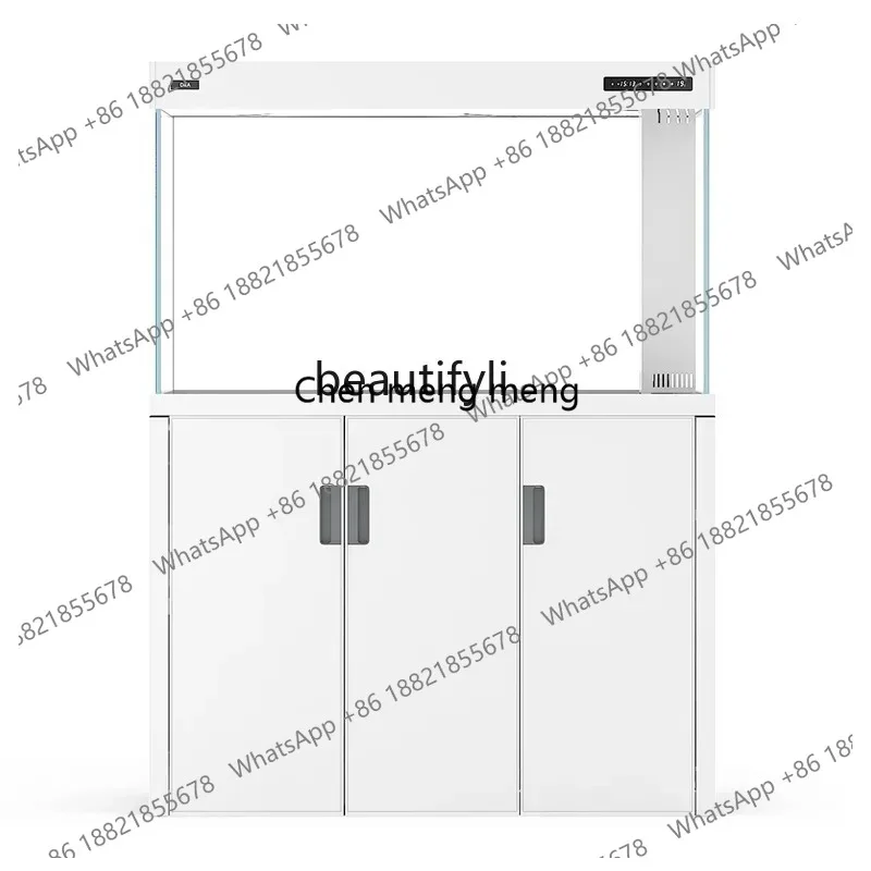 LHY26 ss FishTank Thickened Aluminum Alloy Refined Dragon Fish Tank Living Room Large Super White Glass Bottom Filter Ecological