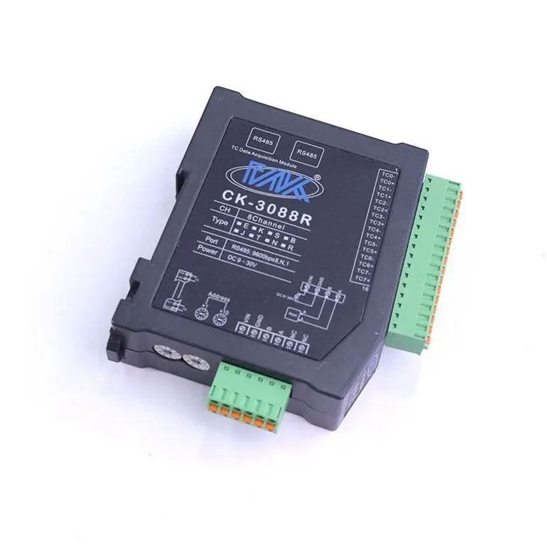 8-channel K-type Thermocouple Temperature Module RS485 Remote Analog Input IO Acquisition Modbus RTU