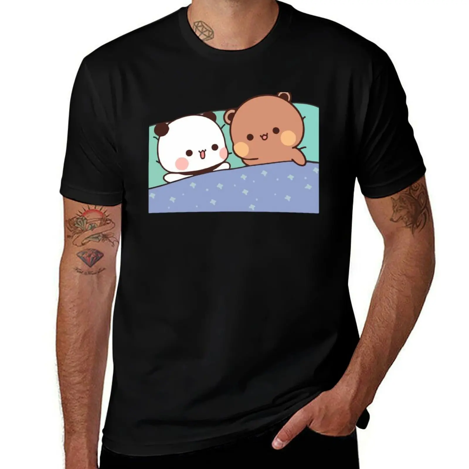 

Bear and Panda Bubu Dudu Balloon T-Shirt black cotton t-shirt plain for man package t shirts designer T-Shirt