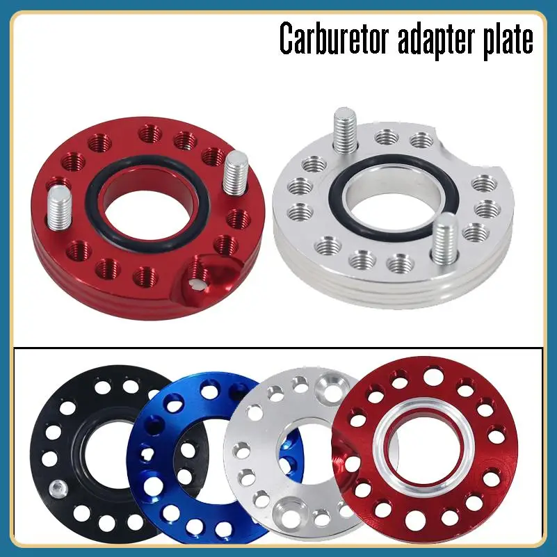 CNC Aluminum 22/28mm Carburetor Manifold Spinner Plate Adaptor With Gaskets Screws For Dax Pit Dirt Bike ATV Quad 4 Wheeler