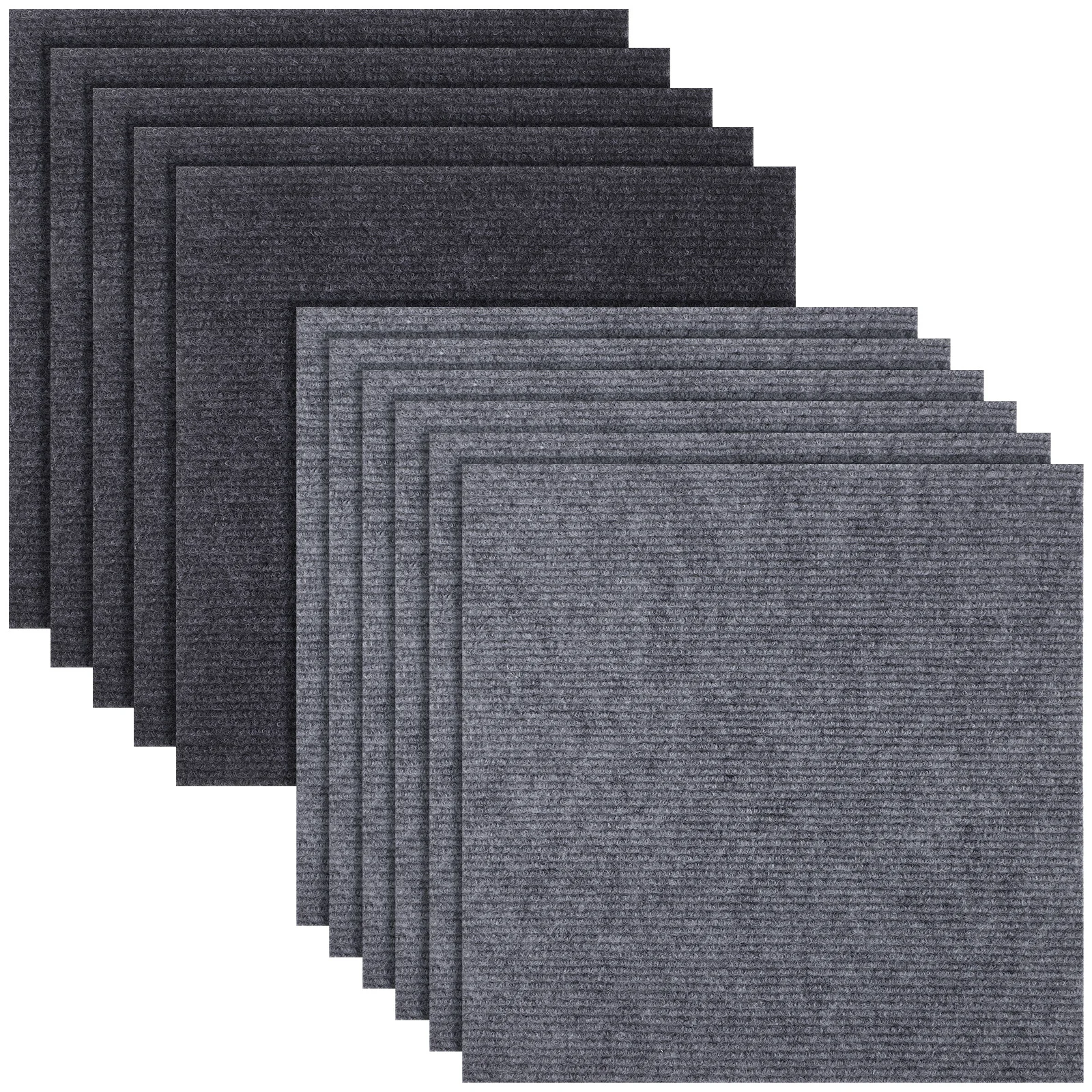 

30Pcs AntiSlip Peel And Stick Carpet Tiles 30x30cm SelfAdhesive CarpetSquares WearResistant NonSlip Gray Office Home Bathrooms