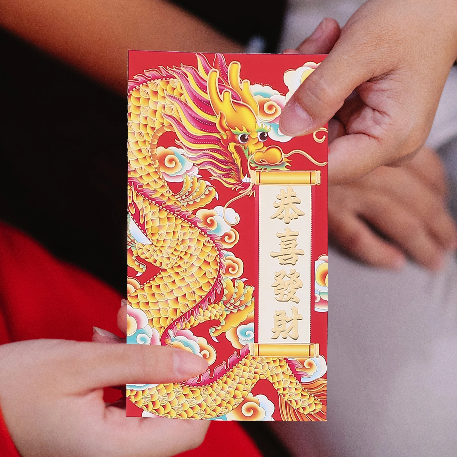 

30 Pcs Red Envelope Bag Paper Envelopes Gift Dragon Pattern Envelops Chinese Pocket Child