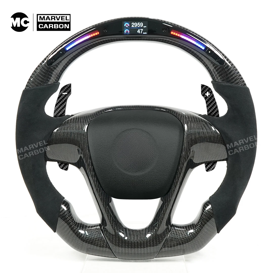MC Carbon Fiber Steering Wheel Magnetic Shift Paddle For Mercedes Benz Smart 451 453 Magnetic Attraction Function Car Accessorie