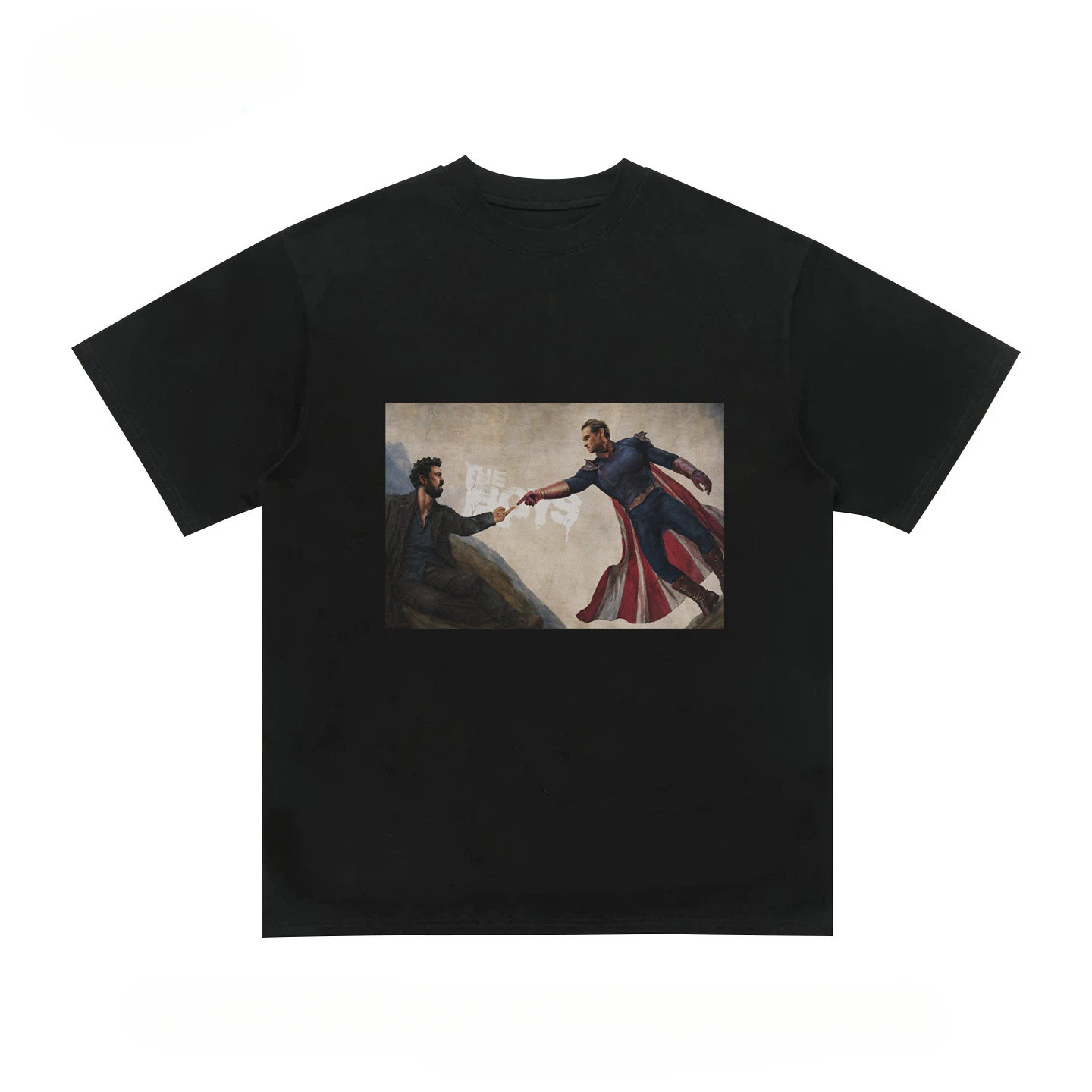 White The Boys Homelander Billy Butcher World Famous Paintings Graphic Tee Cotton Mens Womens T-Shirt Vintage Streetwear