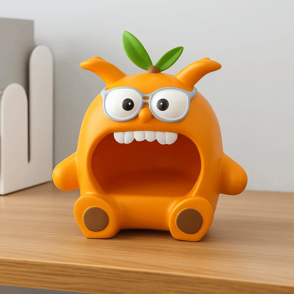 

Декоративный поднос для прихожей Big Mouth: роскошный, креативный дизайн, мультяшная кукла, поднос для хранения ключей, фигурки, украшение