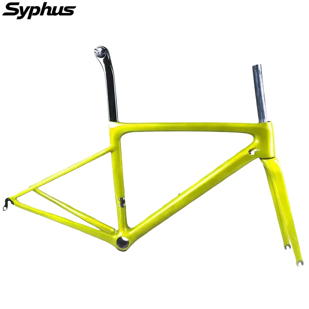 Syphus 700C Crabon cuadro de bicicleta de carretera llanta freno cuadro de bicicleta PF30 cuadro de bicicleta de carretera cuadro de bicicleta de carretera de carbono bicicleta de carretera