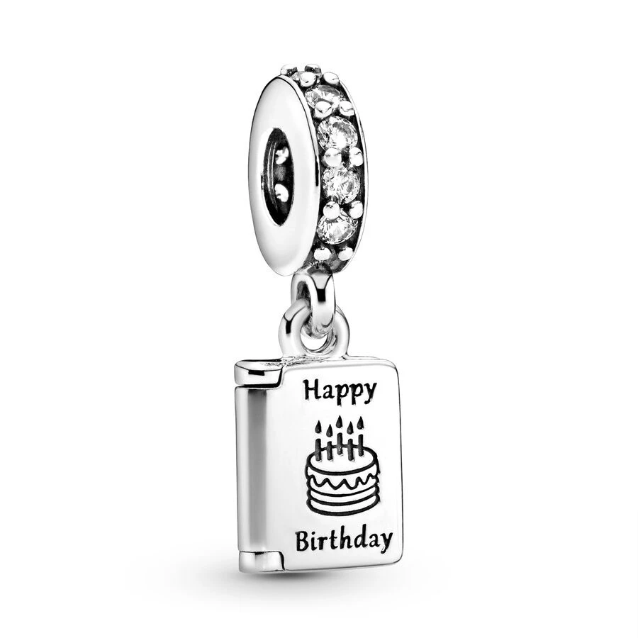 Authentic Birthday Card，Travel Luggage，Forever Love Dangle Charm Bead Fit Original 925 Sterling Silver Pan Bracelet DIY Jewelry