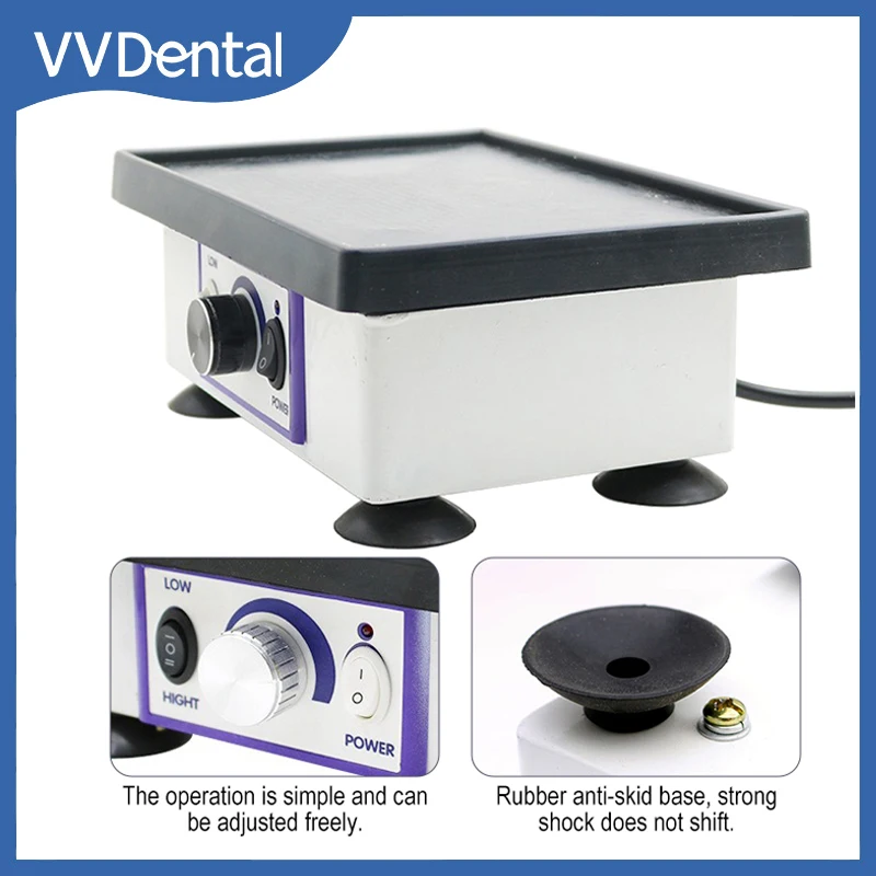 

VVDental гипсовый генератор, стоматологическое лабораторное оборудование, машина для гипсокостков, модель квадратного вибратора, вибрационная машина 220 В/110 В