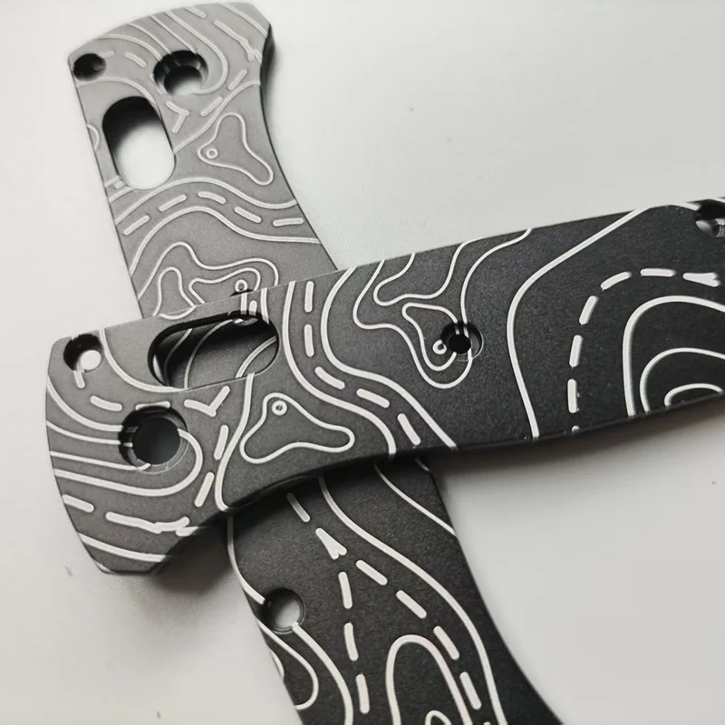 

Стиль контурной линии, нож с ЧПУ, окисление, алюминиевая ручка, весы для ножей Benchmade Bugout 535, сменные детали