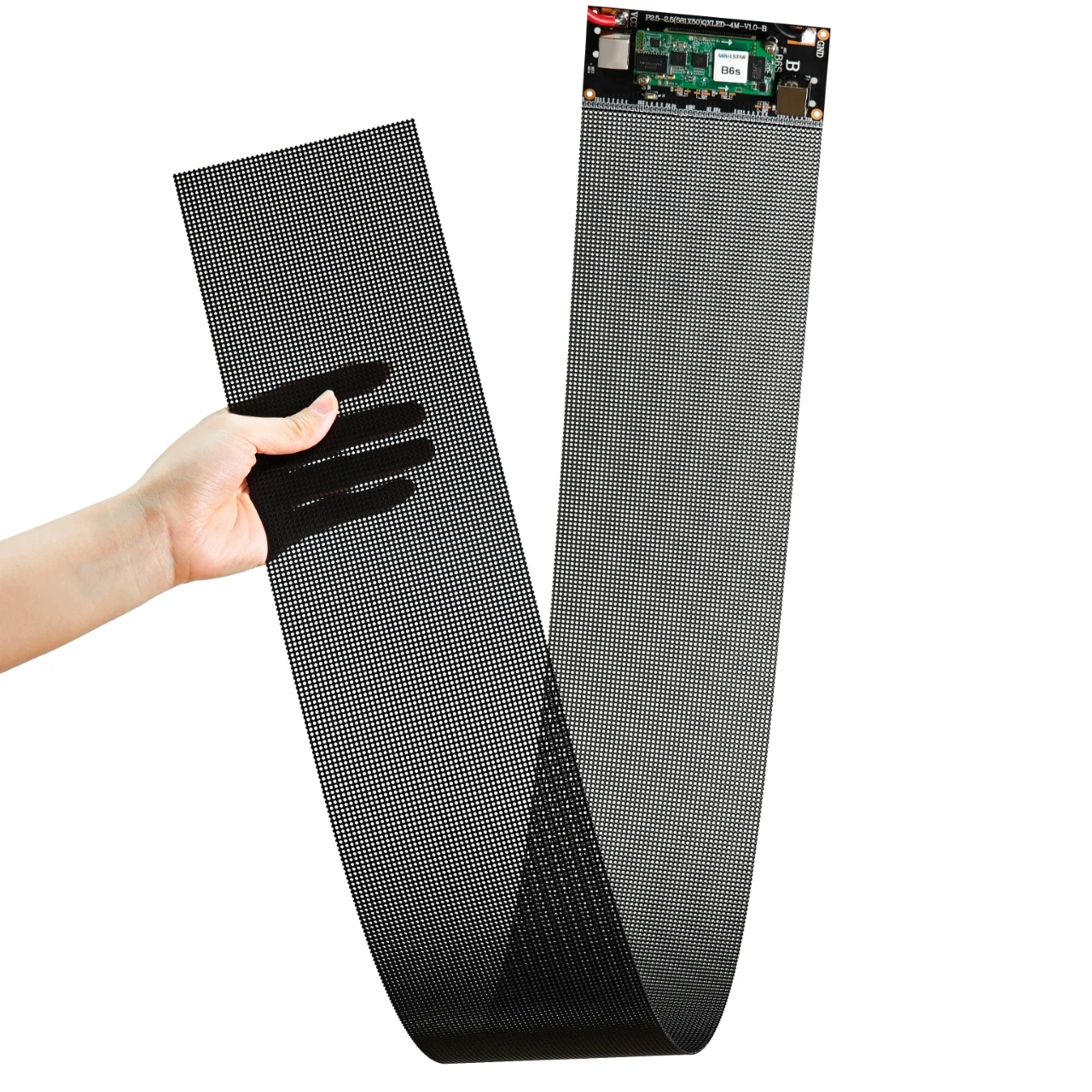 Custom P6.25 Holographic Transparent LED Display Glass Wall Flexible Film Advertising Screen