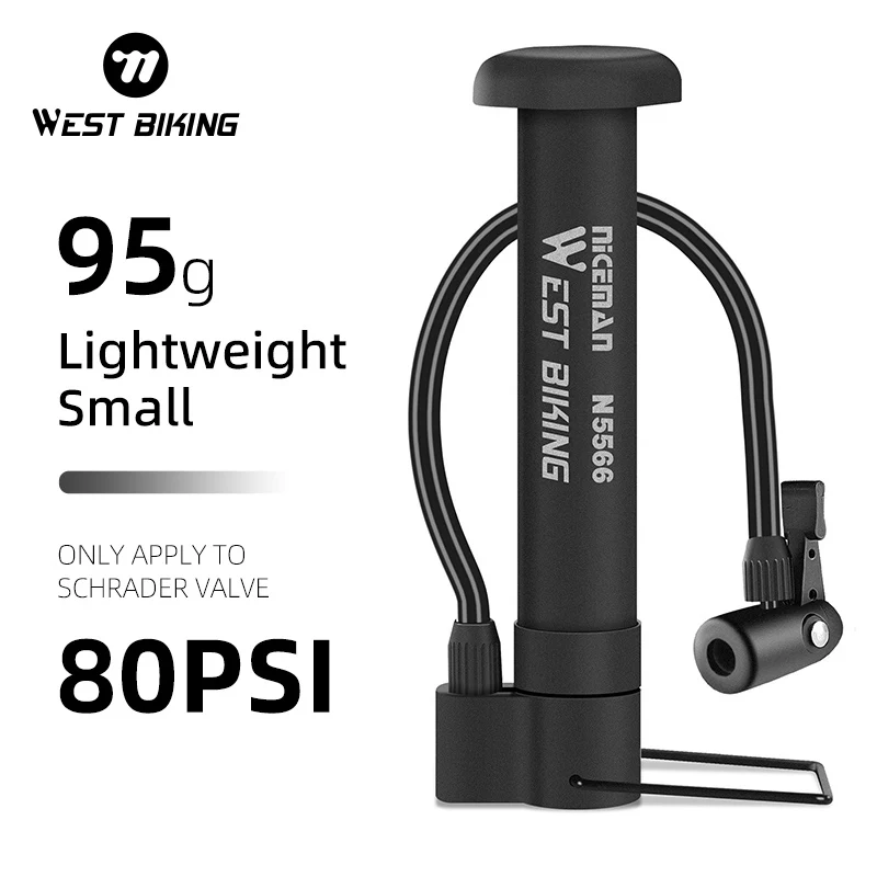 

Велосипедный насос WEST BIKING, мини-портативный велосипедный воздушный насос, сверхлегкий ручной шланг, воздушный насос, MTB, горные дорожные ножные насосы, велосипедный насос