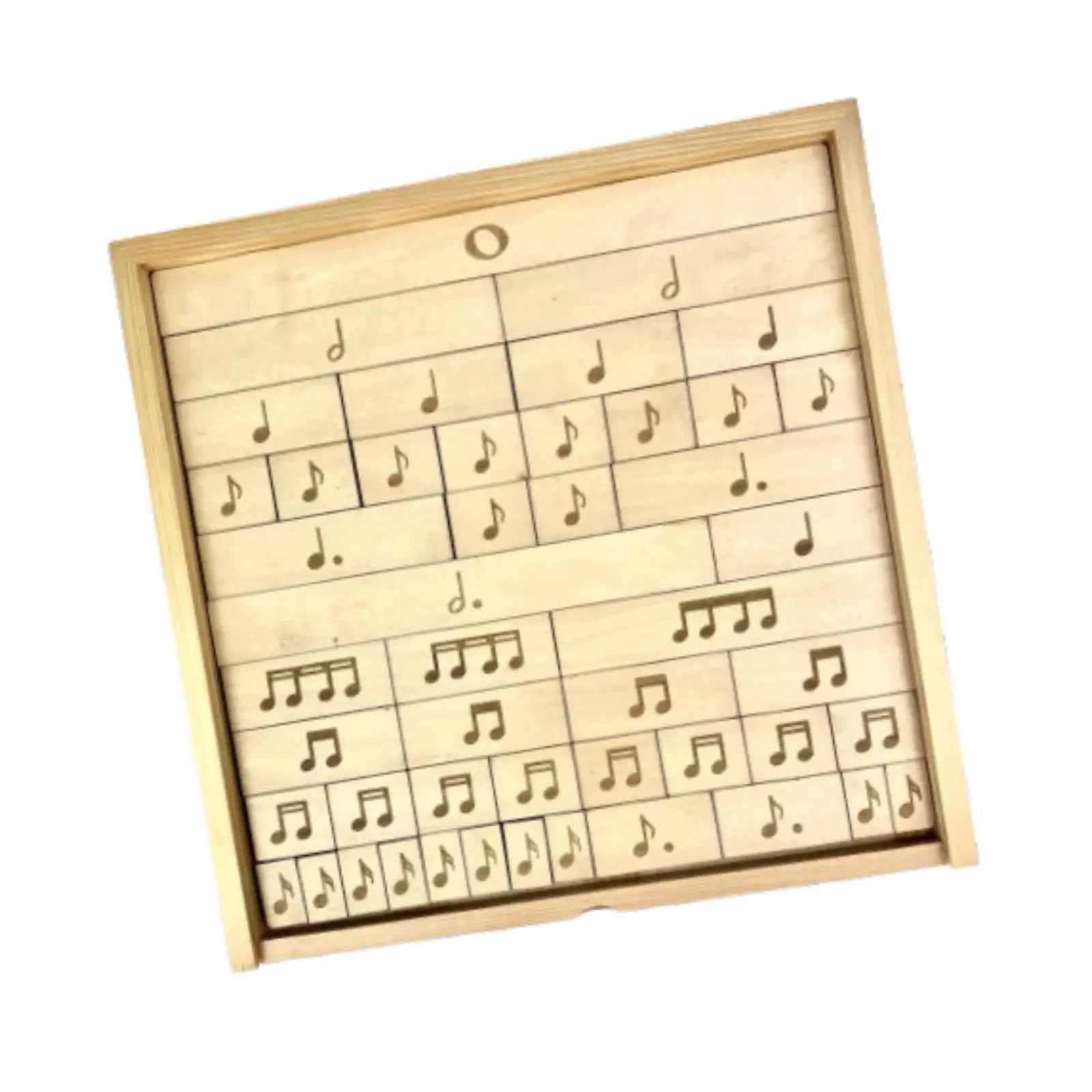 

Wooden Musical Note Puzzle Educational Toy Handmade Arts Craft Sturdy