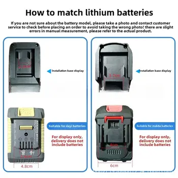 LED-lampa för Makita-batteri, 4 tum, bärbar strålkastare, sladdlös, utomhusarbete, fiske, handhållen nödlampa för verktyg 10 best sales Security tool - №8