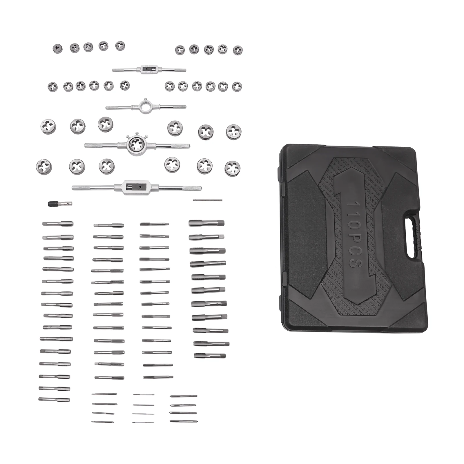 Leichtes Fadenschneider-Set, 110-teilig, Seidenkegelplatte, Zahnriemen, gratfrei, mit rostbeständiger Kunststoffbox zur Reparatur beschädigter – Detail 9