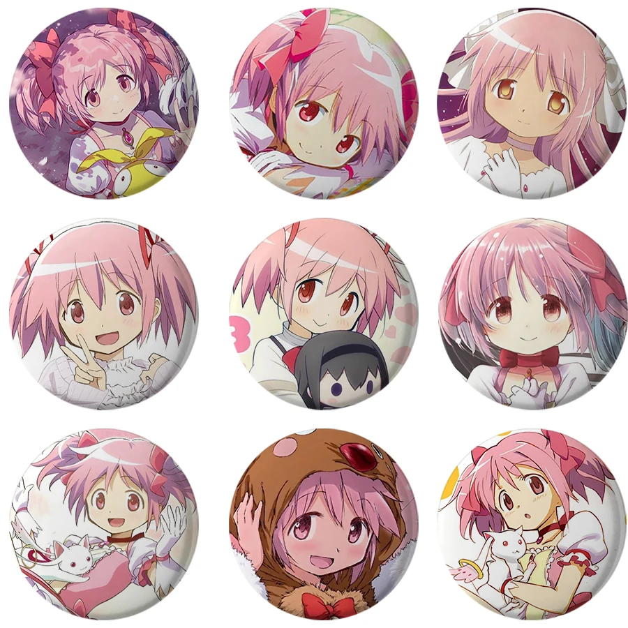 Neue Puella Magi Madoka Magica Pins Nette Anime Figur Homura Miki Sayaka Brosche Cosplay Abzeichen Rucksack Schuhe Schmuck Zubehör