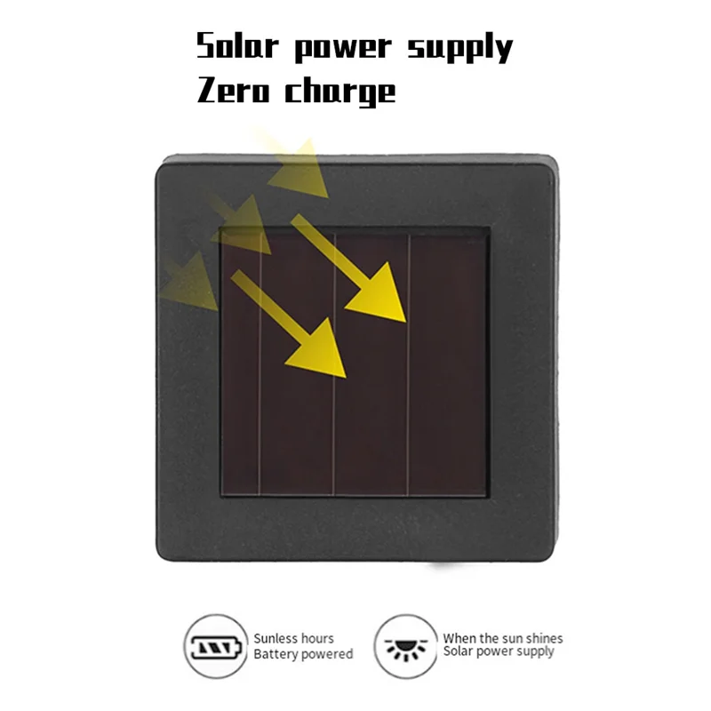 

4 PCS De-Icing Light Solar Outdoor De-Icing Light Solar Ground Plug-In Light Warm Light