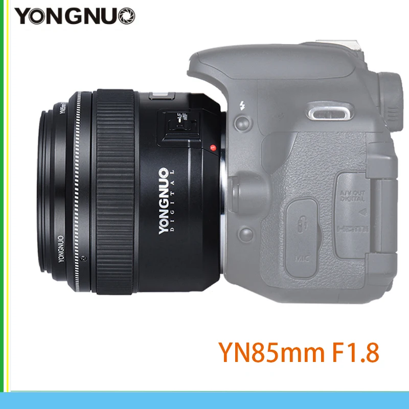 

YONGNUO YN85mm F1.8 Lens For Canon EF Camera EOS 7DII 5DII 5DIII 5DS 5DSR 1D Mark I/II/III/IV Standard Prime Fixed Focus Lens