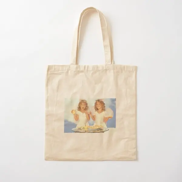 Mary Kate And Ashley Cotton  Canvas Bag Reusable Shopper Designer Ladies Shoulder Bag Fashion Casual Grocery Women Travel Unisex