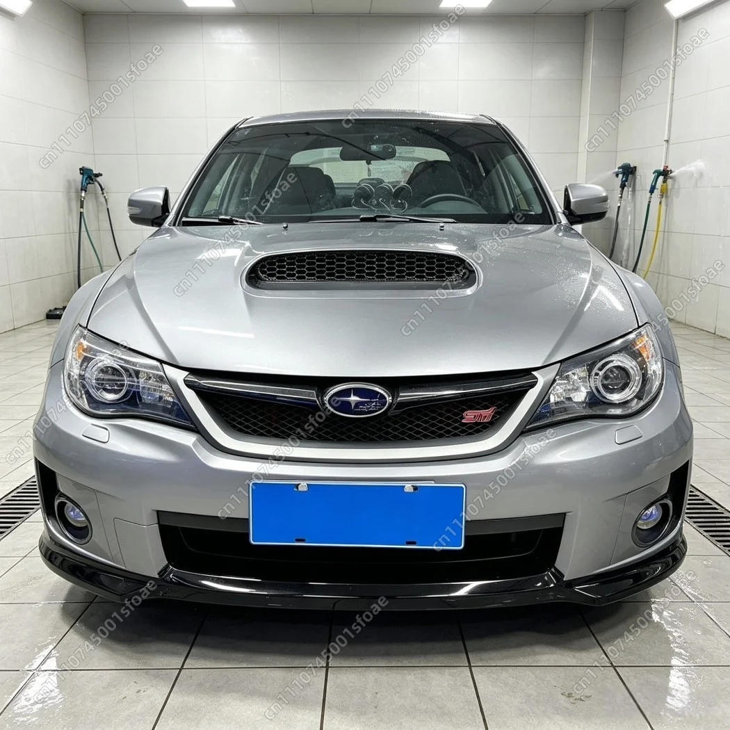 

For Subaru Impreza WRX STI 2008 2009 2010 2011 2012 2013 2014 ABS Glossy Black Front Grille Racing Grill Upper Bumper Hood Cover