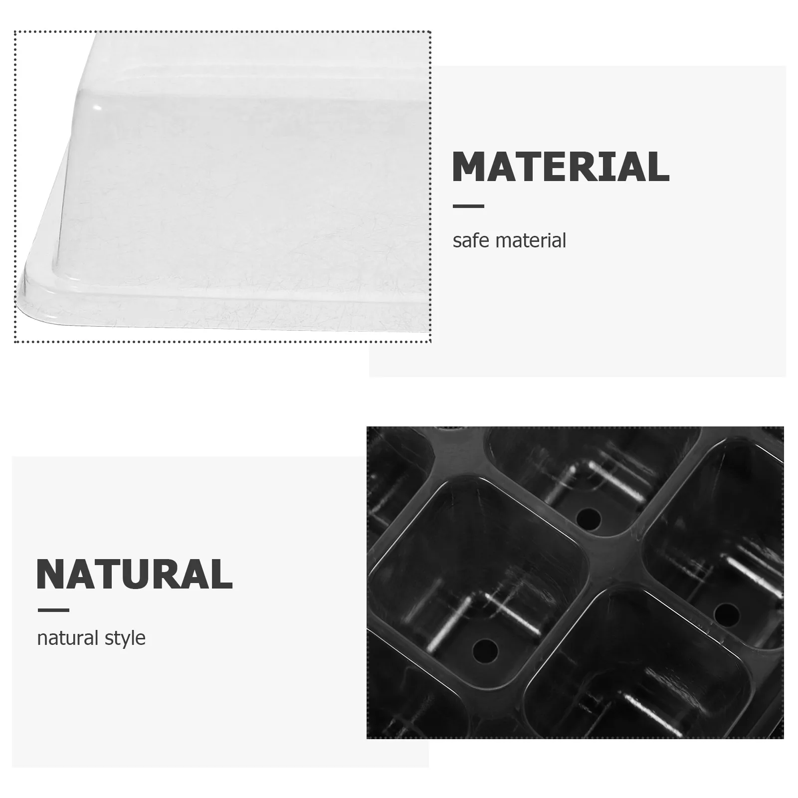 

1 set 12-Hole Plastic Starter Tray Vegetable Growing Trays Plant Germination Container Garden Planting Tool Home Nursery Boxes