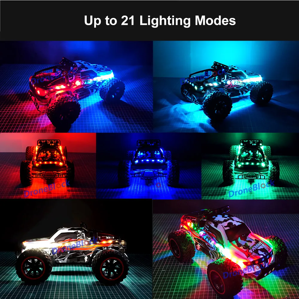 Tiras de luz LED RC para coches, camión, avión, barco, Dron, ala fija, Color cambiable