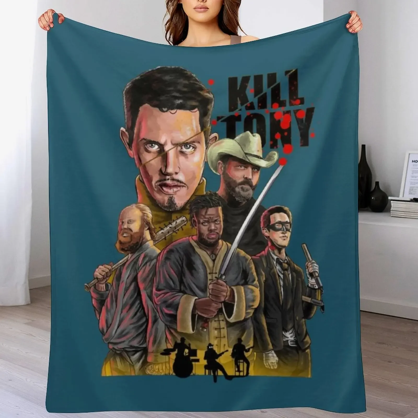 

Kill Tony Throw Blanket Plaid Flannel Fabric Summer Beddings Camping Blankets