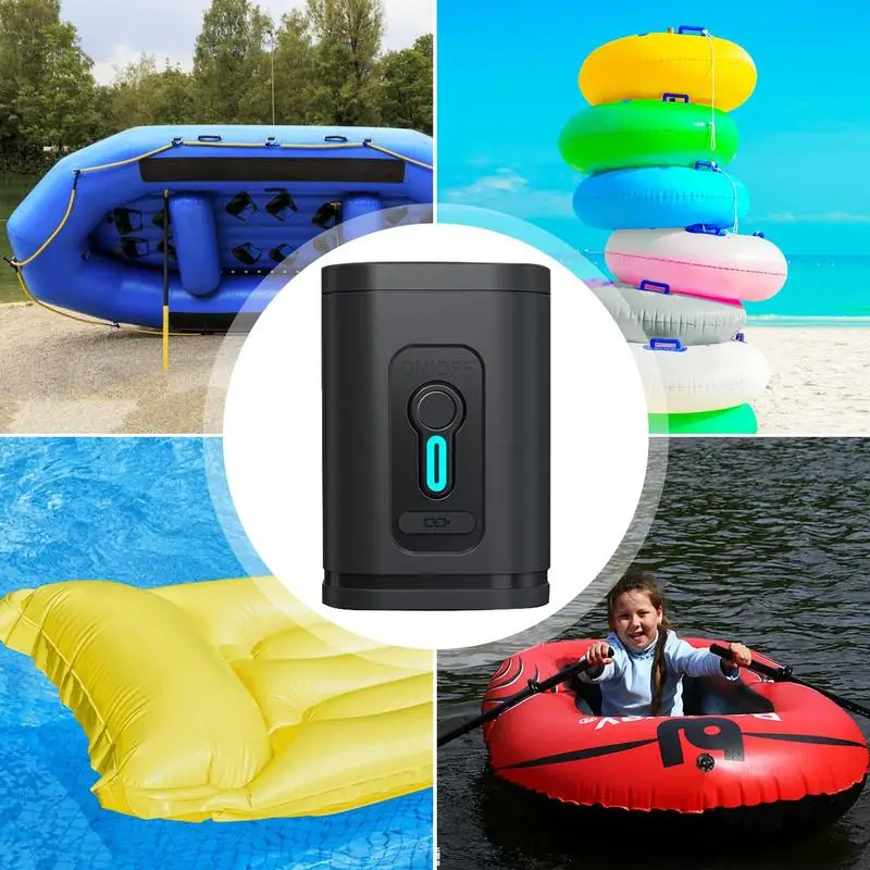 Electric Air Pump Cordless Rechargeable Mini Household Pump For Quick Inflation Portable Electric Air Pump For Rubber Boat Pool