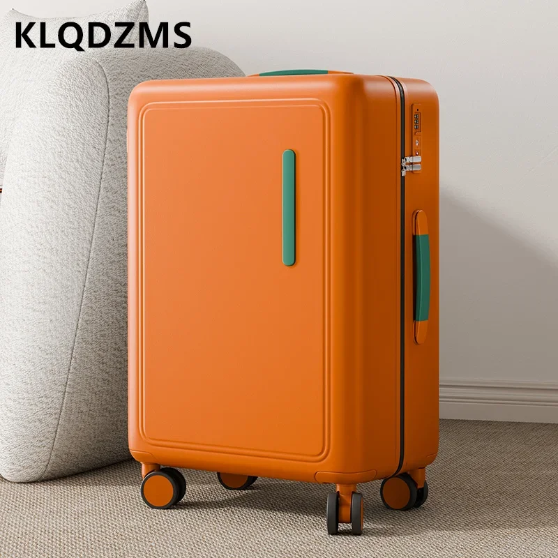 

KLQDZMS New Suitcase Lightweight Password Box ABS + PC Boarding Box Men's Trolley Case 20"24 Inch Women's Carry-on Luggage