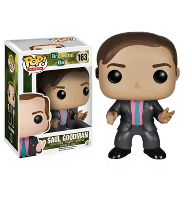 Funko Pop Television BreakingBads Jesse Pinkman 159# GUS FRING 167# HEISENBERG #163 SAUL GOODMAN Vinyl PVCModel Toys Child Gift