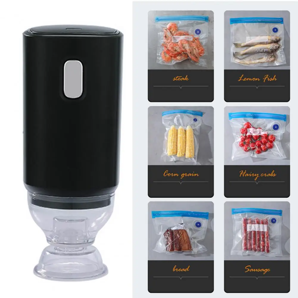 Powerful Suction Vacuum Sealer Rechargeable Battery Vacuum Sealer Handheld Vacuum Machine with Powerful Suction Force One-click