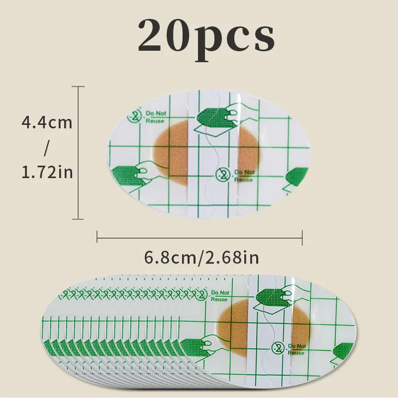 Coussinets de talon en Gel, 20 pièces, patchs de talon, doublure de talon, autocollants de chaussures, plâtre anti-douleur pour protection des pieds