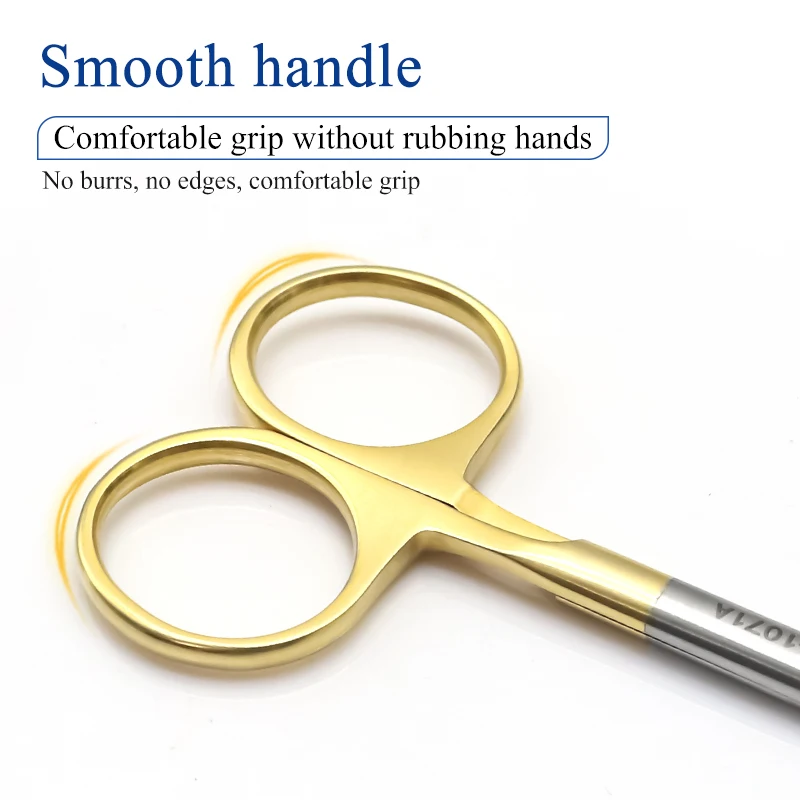 Tijeras médicas, tijeras de tejido oftálmico, eliminación de puntadas de párpado doble, tijeras pequeñas, hilo enterrado quirúrgico, apertura de tissu ocular