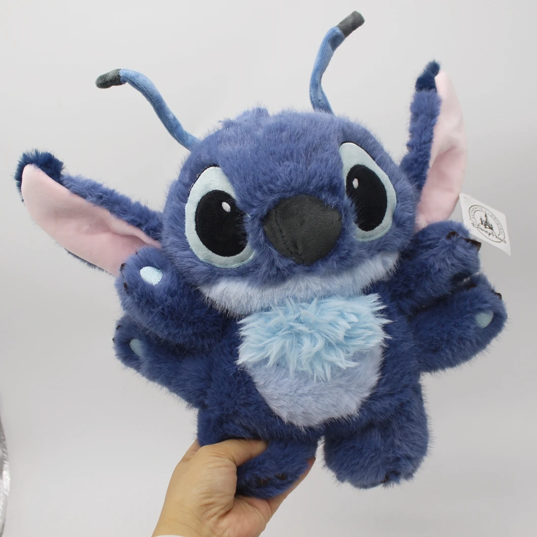 30cmのスティッチぬいぐるみ、柔らかい黒いスティッチのぬいぐるみ、6本指のスティッチ、フードパーティーのシリーズ、キュートでかわいいソフトドール