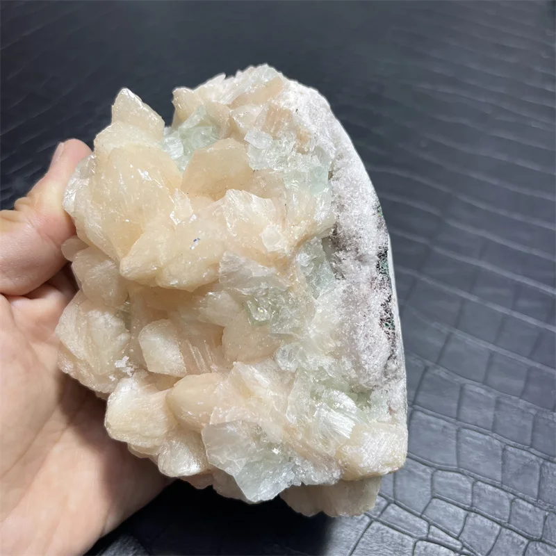 Beautiful natural mineral apophyllite with zeolite specimens