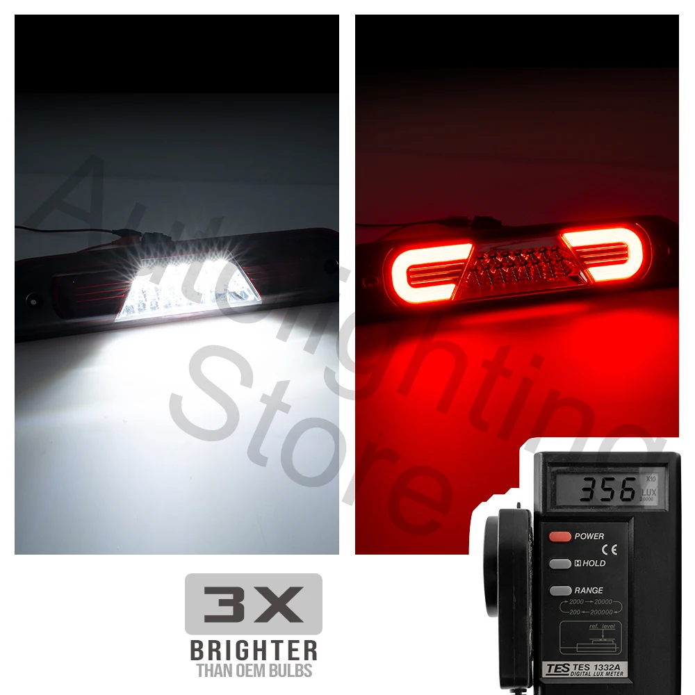 1PC LED High Mount Third Brake Light for Dodge Ram 1500 2500 3500 2002-2008, White Cargo Lamp Cargo Bar