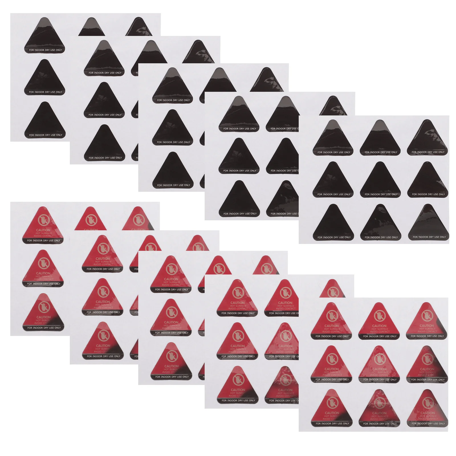 

10pcs High-Temperature Sensitive Color Change Sticker Multi-Purpose Warning Label For Hot Surfaces Safety Decal Scald Sign