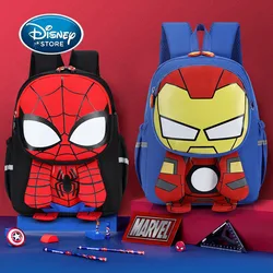 Disney Baby Backpack Kindergarten Schoolbag Boy Cartoon Super Hero Spiderman 3-6 Years Old Children Bookbag Kid Toy Storage Bag