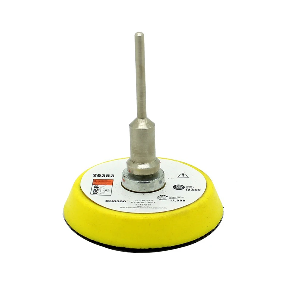 1 Set 2 Inch Disc Sanding Polish Polishing Pad Backer Plate 3mm Shank