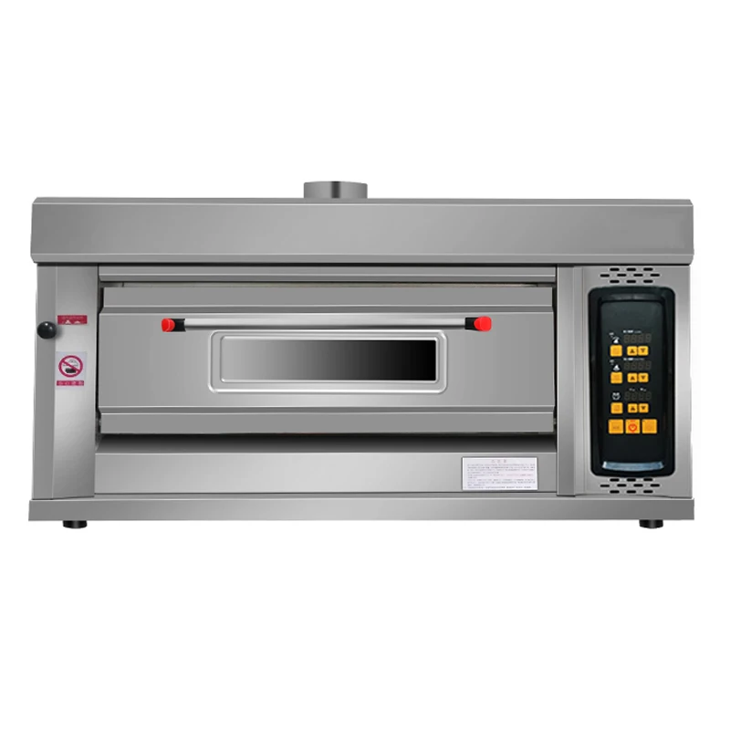 Gas oven, commercial gas oven, liquefied gas single-layer double-pan baking, large oven 99min timing function