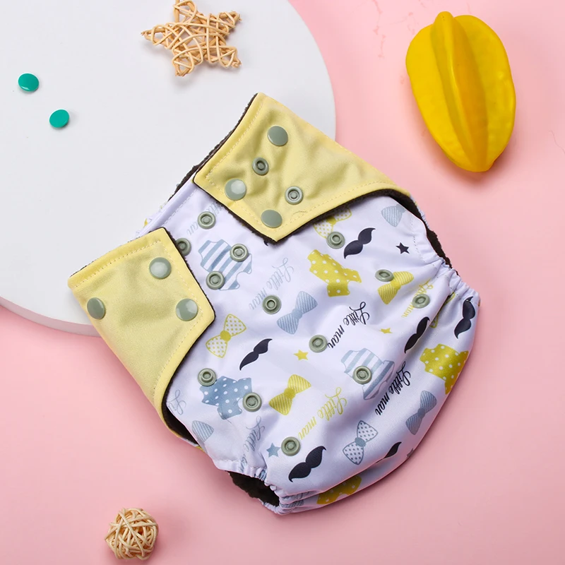 Babys how Stoff Windel Bambus Holzkohle Liner wieder verwendbare umwelt freundliche Windel Doppel zwickel Baby Windel wasch bare Windeln für Kinder