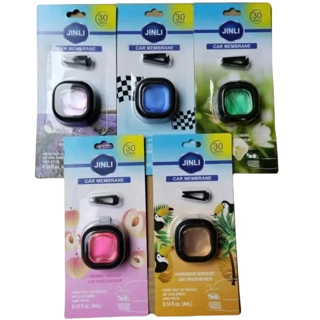 Long-Lasting Car Air Freshener Vent Clip Essential Oil Scented Odor Eliminator 0.14oz Alcohol-Free Fragrance For Fresh Car Smell