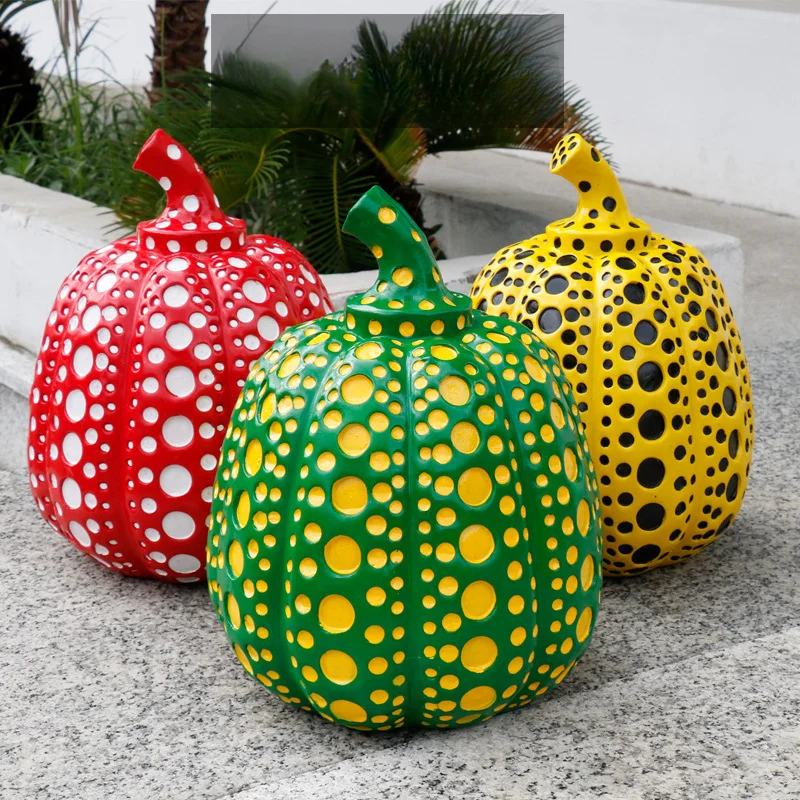 

Halloween pumpkin furniture shopping mall outdoor window resin crafts decorative props