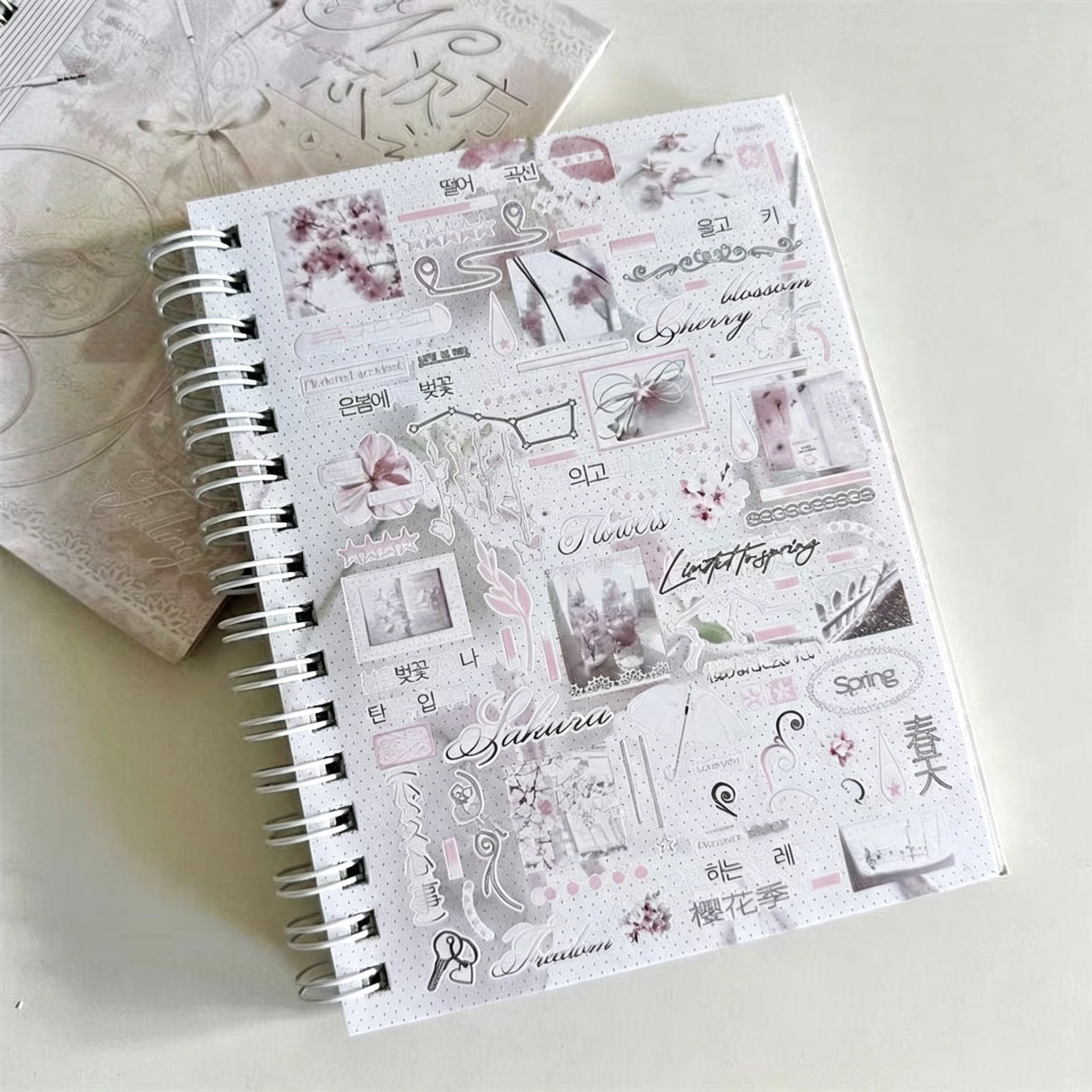 Cute Original Sticker Book Heart-warming N-th Power Cut Film Sticker Yanbian Die-cut Handbook Decoration Korean Material Gift