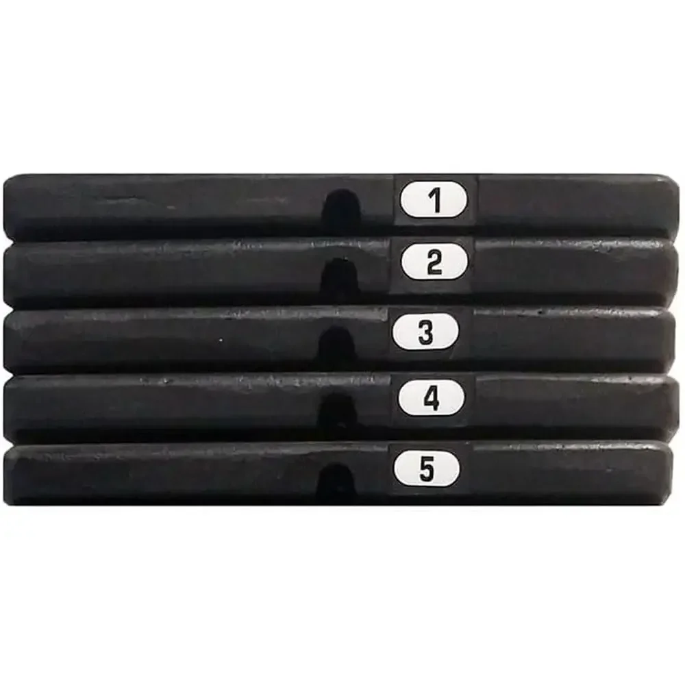

Home Gym Cable Machine Add-On Kit with 5 Cast Iron Plates, 50 Pound Weight Stack, Black