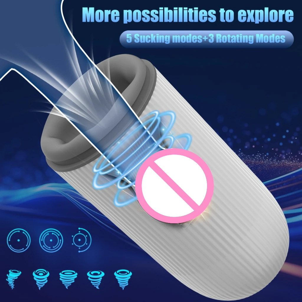 Peristaltic Trainer, Rotating Clip, Suction, Masturbation, Exercise, Vibration, Airplane Cup, Adult Sex Toy view 3